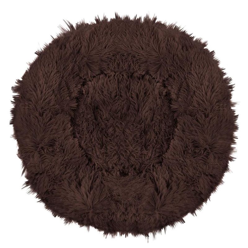 Petshop - Accesorii petshop - Culcusuri si custi - Culcusuri si saltele - Culcus pentru caini si pisici Cozy, 70 cm, marimea M, rotund, maro - Infinity.ro