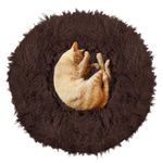 Petshop - Accesorii petshop - Culcusuri si custi - Culcusuri si saltele - Culcus pentru caini si pisici Cozy, 70 cm, marimea M, rotund, maro - Infinity.ro