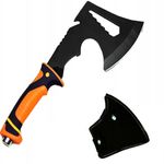 Sport si Outdoor/Accesorii si echipamente sportive/Sporturi extreme si supravietuire/Kituri supravietuire - Toporisca de supravietuire Tomahawk Hatch, maner ergonomic cauciucat, portocaliu - Infinity.ro