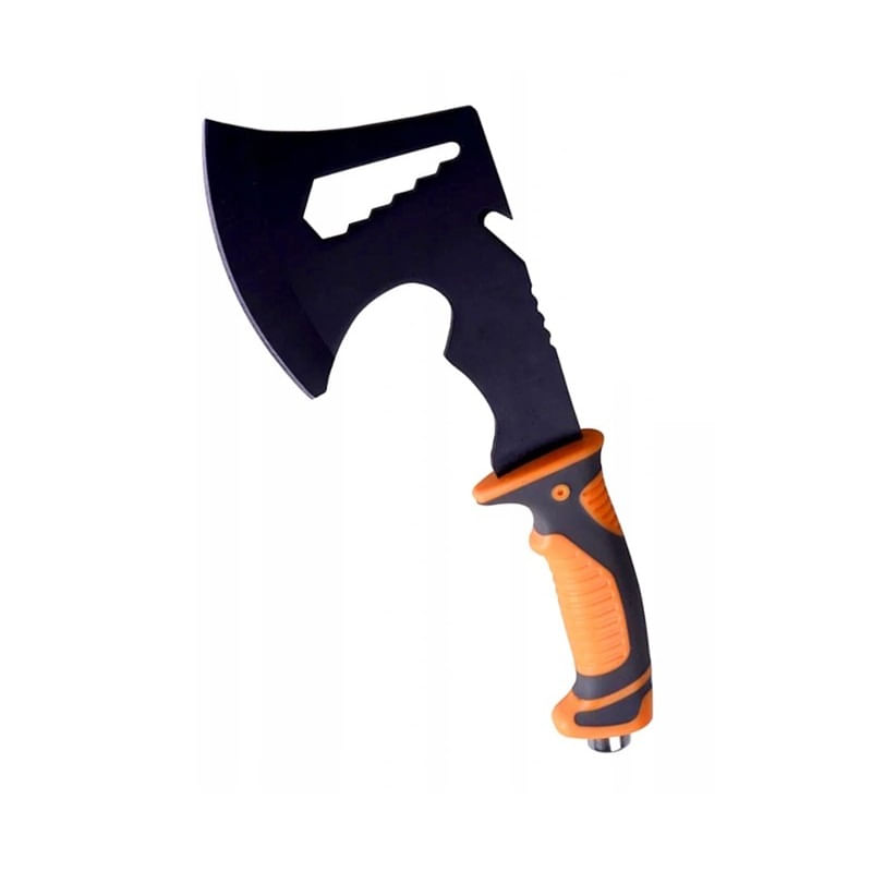 Sport si Outdoor/Accesorii si echipamente sportive/Sporturi extreme si supravietuire/Kituri supravietuire - Toporisca de supravietuire Tomahawk Hatch, maner ergonomic cauciucat, portocaliu - Infinity.ro