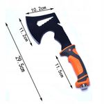 Sport si Outdoor/Accesorii si echipamente sportive/Sporturi extreme si supravietuire/Kituri supravietuire - Toporisca de supravietuire Tomahawk Hatch, maner ergonomic cauciucat, portocaliu - Infinity.ro
