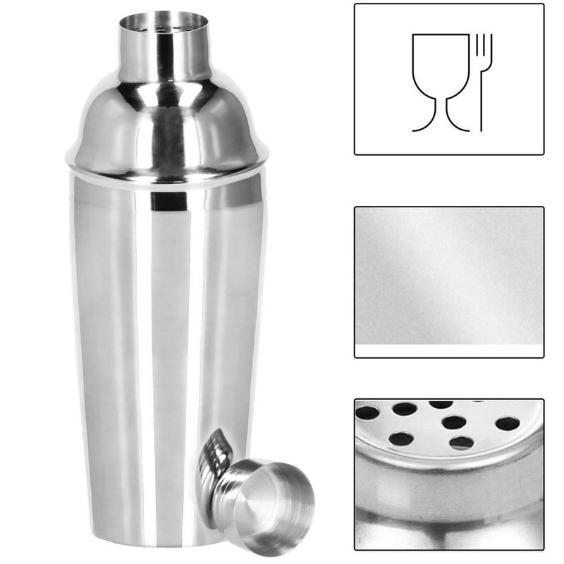 Casa si Gradina - Bucatarie si vesela - Accesorii bar - Shakere - Set bartending Springos, 12 piese, suport bambus, inox, 750 ml - Infinity.ro