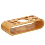 Casa si Gradina - Bucatarie si vesela - Accesorii bar - Shakere - Set bartending Springos, 12 piese, suport bambus, inox, 750 ml - Infinity.ro