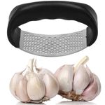 Casa si Gradina - Bucatarie si vesela - Ustensile bucatarie - Prese si storcatoare manuale - Zdrobitor de usturoi Springos, presa manuala, 10.5 x 5.3, negru/gri - Infinity.ro