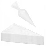 Casa si Gradina - Bucatarie si vesela - Ustensile bucatarie - Ustensile ornare prajituri - Set 100 de posuri pentru decorat Springos, 23,5 cm x 17 cm, polietilena, alb - Infinity.ro