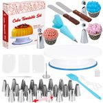 Casa si Gradina - Bucatarie si vesela - Ustensile bucatarie - Ustensile ornare prajituri - Set pentru decorat prajituri si torturi Springos, 37 elemente, multicolor - Infinity.ro