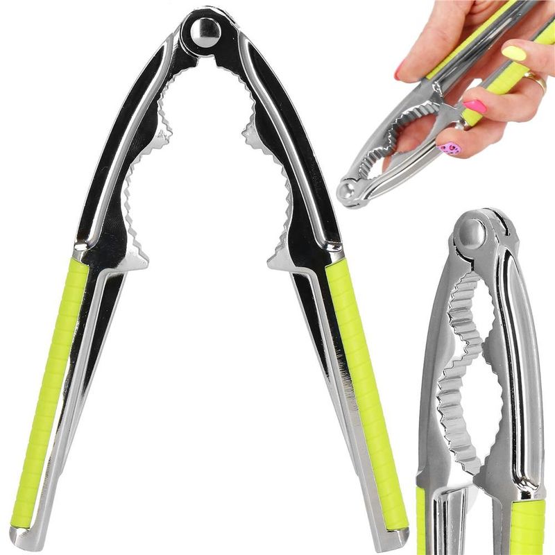 Casa si Gradina - Bucatarie si vesela - Ustensile bucatarie - Razatori si curatatoare - Spargator de nuci Springos, 15.5 x 4.5 cm, verde / argintiu - Infinity.ro