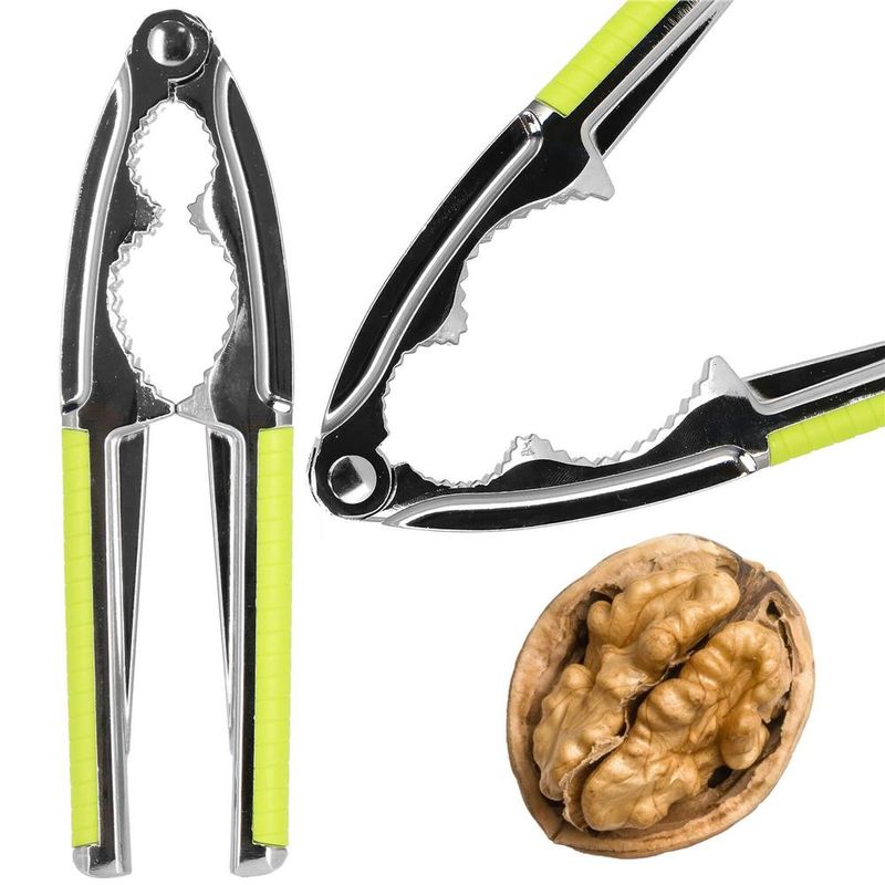 Casa si Gradina - Bucatarie si vesela - Ustensile bucatarie - Razatori si curatatoare - Spargator de nuci Springos, 15.5 x 4.5 cm, verde / argintiu - Infinity.ro