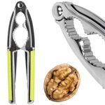 Casa si Gradina - Bucatarie si vesela - Ustensile bucatarie - Razatori si curatatoare - Spargator de nuci Springos, 15.5 x 4.5 cm, verde / argintiu - Infinity.ro