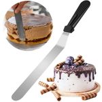 Casa si Gradina - Bucatarie si vesela - Ustensile bucatarie - Pensule, spatule si teluri bucatarie - Spatula cofetarie, 42 x 3 cm, argintiu / negru - Infinity.ro