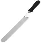 Casa si Gradina - Bucatarie si vesela - Ustensile bucatarie - Pensule, spatule si teluri bucatarie - Spatula cofetarie, 42 x 3 cm, argintiu / negru - Infinity.ro