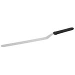 Casa si Gradina - Bucatarie si vesela - Ustensile bucatarie - Pensule, spatule si teluri bucatarie - Spatula cofetarie, 42 x 3 cm, argintiu / negru - Infinity.ro