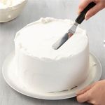 Casa si Gradina - Bucatarie si vesela - Ustensile bucatarie - Pensule, spatule si teluri bucatarie - Spatula cofetarie, 42 x 3 cm, argintiu / negru - Infinity.ro