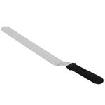 Casa si Gradina - Bucatarie si vesela - Ustensile bucatarie - Pensule, spatule si teluri bucatarie - Spatula cofetarie, 42 x 3 cm, argintiu / negru - Infinity.ro