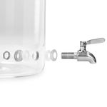 Casa si Gradina/Bucatarie si vesela/Accesorii bar/Carafe si decantoare - Dozator de bauturi din sticla Navaris cu robinet si stand, 5 l, Maro, 46785.04 - Infinity.ro
