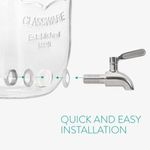 Casa si Gradina/Bucatarie si vesela/Accesorii bar/Carafe si decantoare - Dozator de bauturi cu infuzor de fructe si insertie de gheata Navaris, 4 l, 52425.01 - Infinity.ro