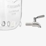 Casa si Gradina/Bucatarie si vesela/Accesorii bar/Carafe si decantoare - Dozator de bauturi cu infuzor de fructe si insertie de gheata Navaris, 4 l, 52425.01 - Infinity.ro
