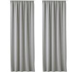 Casa si Gradina - Textile si covoare - Perdele si draperii - Perdele - Set 2 Perdele Lola cu rejansa Jemidi, 140 x 250 cm, Gri, Poliester, 55308.25.02 - Infinity.ro