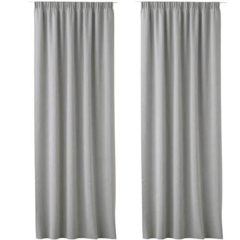 Casa si Gradina - Textile si covoare - Perdele si draperii - Perdele - Set 2 Perdele Lola cu rejansa Jemidi, 140 x 250 cm, Gri, Poliester, 55308.25.02 - Infinity.ro