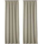 Casa si Gradina - Textile si covoare - Perdele si draperii - Perdele - Set 2 Perdele Lola cu rejansa Jemidi, 140 x 250 cm, Bej, Poliester, 55308.11.02 - Infinity.ro