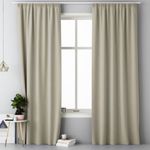 Casa si Gradina - Textile si covoare - Perdele si draperii - Perdele - Set 2 Perdele Lola cu rejansa Jemidi, 140 x 250 cm, Bej, Poliester, 55308.11.02 - Infinity.ro