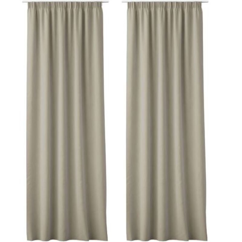 Casa si Gradina - Textile si covoare - Perdele si draperii - Perdele - Set 2 Perdele Lola cu rejansa Jemidi, 140 x 250 cm, Bej, Poliester, 55308.11.02 - Infinity.ro