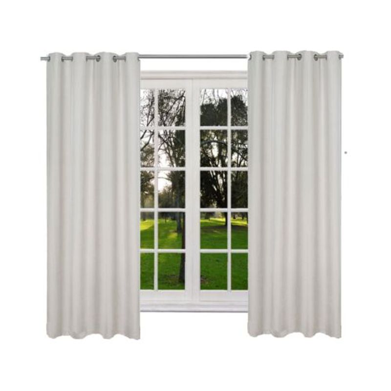Casa si Gradina - Textile si covoare - Perdele si draperii - Perdele - Perdea opaca cu inele Jemidi, 140 x 175 cm, Gri, Poliester, 55282.25.01 - Infinity.ro