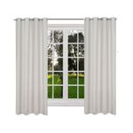 Casa si Gradina - Textile si covoare - Perdele si draperii - Perdele - Perdea opaca cu inele Jemidi, 140 x 175 cm, Gri, Poliester, 55282.25.01 - Infinity.ro