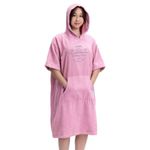 Casa si Gradina - Textile si covoare - Textile baie - Halate de baie - Poncho de baie pentru copii Homelevel, 10-13 ani, Roz, Bumbac organic, 54980.43 - Infinity.ro