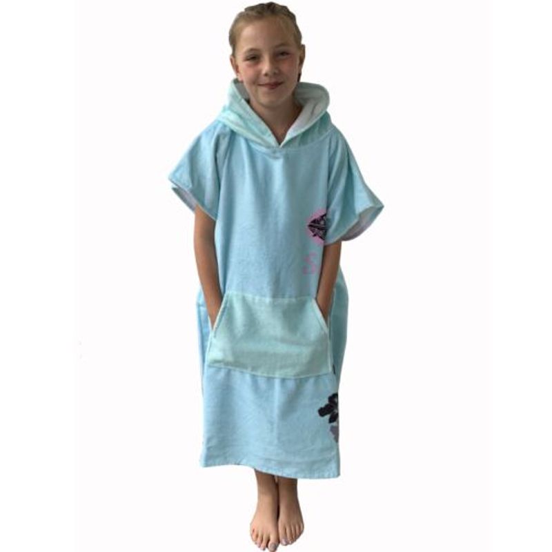 Casa si Gradina - Textile si covoare - Textile baie - Halate de baie - Poncho de baie pentru copii Homelevel, 8-13 ani, Multicolor, Bumbac organic, 54934.71.01 - Infinity.ro