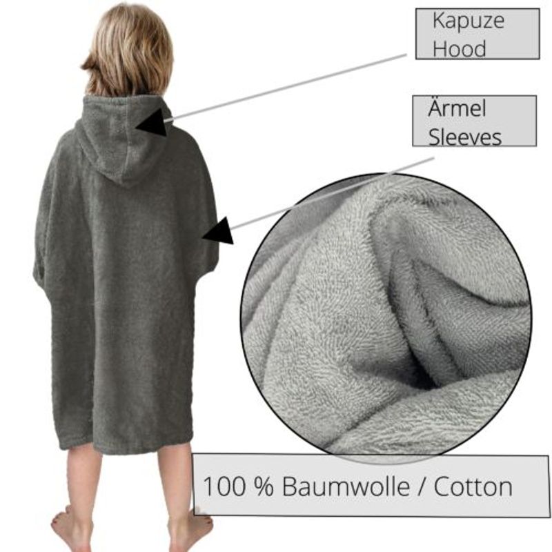 Casa si Gradina - Textile si covoare - Textile baie - Halate de baie - Poncho de baie pentru copii Homelevel, 3-5 ani, Roz, Bumbac organic, 54980.44 - Infinity.ro