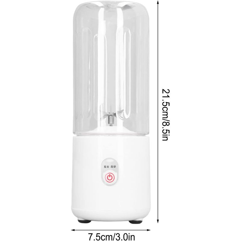 Electronice si Electrocasnice - Electrocasnice bucatarie - Mixere, tocatoare & roboti de bucatarie - Blendere si mini tocatoare - Mini Blender Electric, Ourea, 80W, 20.000 RPM, 1300 MA, portabil, multifunctional, Auto-curatare, Autonomie Mare - Infinity.ro