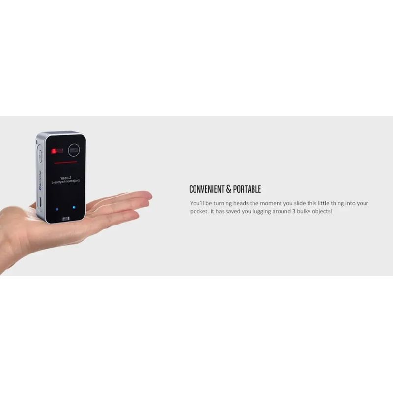 PC, gaming si accesorii - Periferice PC - Tastaturi - Tastatura Virtuala, Proiectie Laser, Windows, Mac, iOS, Android, Bluetooth si Usb cu functie de mouse - Infinity.ro