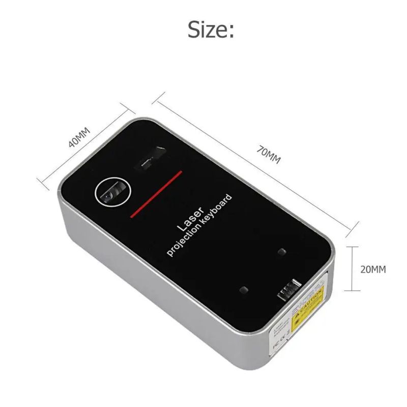 PC, gaming si accesorii - Periferice PC - Tastaturi - Tastatura Virtuala, Proiectie Laser, Windows, Mac, iOS, Android, Bluetooth si Usb cu functie de mouse - Infinity.ro