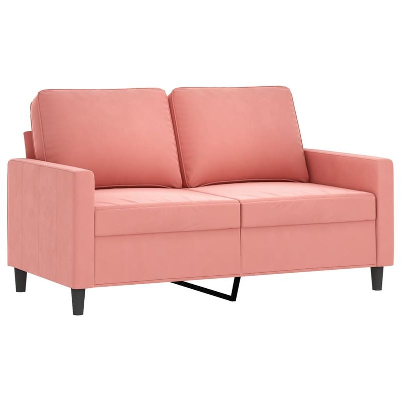 Casa si Gradina - Mobilier - Seturi de mobilier - Seturi living - Set de canapele cu perne, 3 piese, catifea, roz, model 1 - Infinity.ro