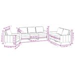 Casa si Gradina - Mobilier - Seturi de mobilier - Seturi living - Set de canapele cu perne, 3 piese, catifea, verde inchis, model 1 - Infinity.ro