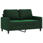 Casa si Gradina - Mobilier - Seturi de mobilier - Seturi living - Set de canapele cu perne, 3 piese, catifea, verde inchis, model 1 - Infinity.ro