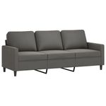 Casa si Gradina - Mobilier - Seturi de mobilier - Seturi living - Set de canapele cu perne, 3 piese, catifea, gri inchis, model 3 - Infinity.ro