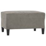 Casa si Gradina - Mobilier - Seturi de mobilier - Seturi living - Set de canapele cu perne, 3 piese, catifea, gri deschis, model 2 - Infinity.ro