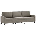 Casa si Gradina - Mobilier - Seturi de mobilier - Seturi living - Set de canapele cu perne, 3 piese, catifea, gri deschis, model 4 - Infinity.ro