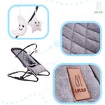 Casa si Gradina - Mobilier - Mobilier copii - Balansoare, leagane si hamace - Balansoar Lulilo, 0-6 luni, poliester si metal, ajustare in 4 trepte, gri - Infinity.ro