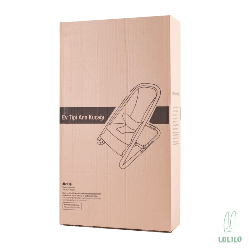 Casa si Gradina - Mobilier - Mobilier copii - Balansoare, leagane si hamace - Balansoar Lulilo, 0-6 luni, poliester si metal, ajustare in 4 trepte, gri - Infinity.ro