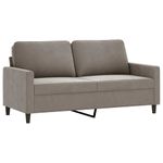 Casa si Gradina - Mobilier - Seturi de mobilier - Seturi living - Set de canapele cu perne, 3 piese, catifea, gri deschis, model 4 - Infinity.ro