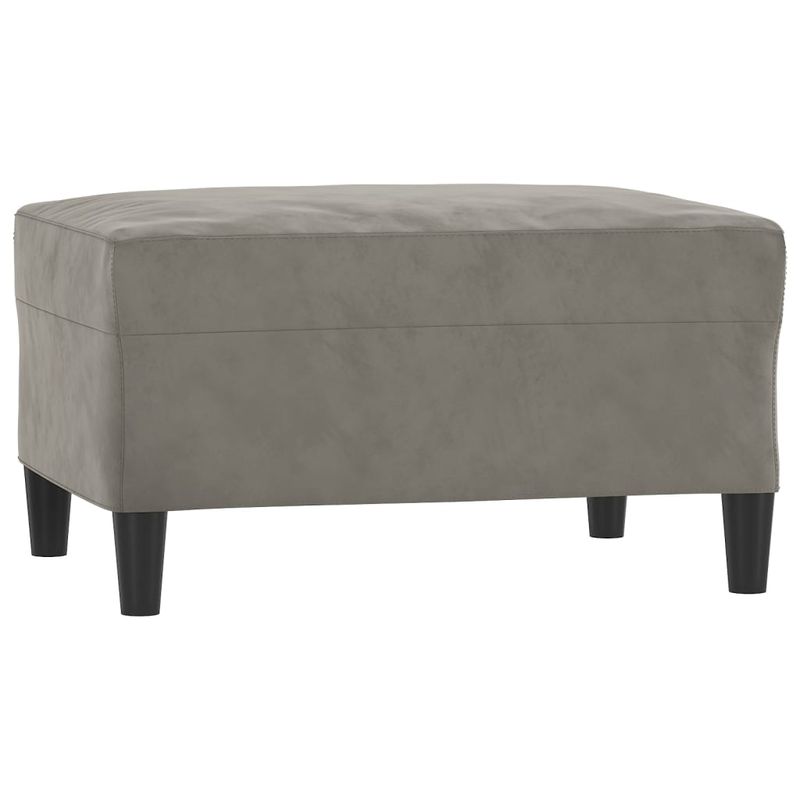 Casa si Gradina - Mobilier - Seturi de mobilier - Seturi living - Set de canapele cu perne, 3 piese, catifea, gri deschis, model 4 - Infinity.ro