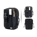 Sport si Outdoor - Articole de voiaj - Rucsacuri - Geanta militara pentru centura de sold, 12x18x6cm, negru - Infinity.ro