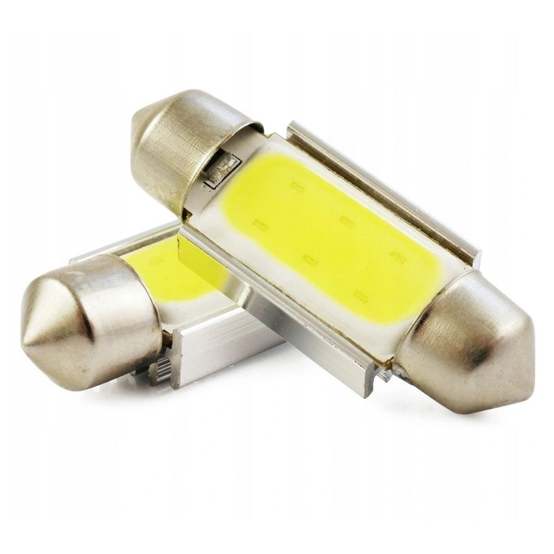 Auto si Moto - Electrice auto - Iluminare si semnalizare - Becuri auto - Bec LED COB C5W, 36 mm, CAN-BUS, 200 lm, 12V, Xenon White ~6000k, latime 12 mm - Infinity.ro