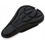 Sport si Outdoor/Ciclism/Accesorii pentru biciclete/Huse sa biciclete - Husa pentru sa bicicleta, poliester, gel si spuma, 17cm x 26cm, negru - Infinity.ro