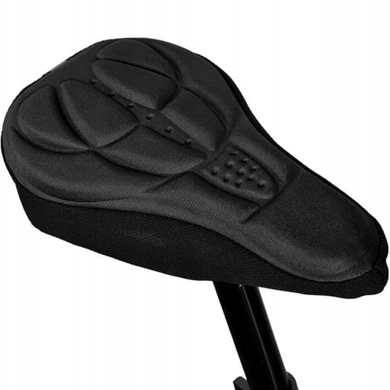 Sport si Outdoor/Ciclism/Accesorii pentru biciclete/Huse sa biciclete - Husa pentru sa bicicleta, poliester, gel si spuma, 17cm x 26cm, negru - Infinity.ro