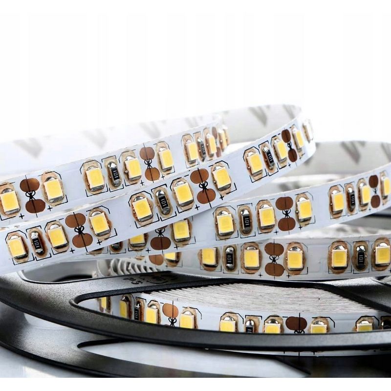 Casa si Gradina - Corpuri si surse de iluminat - Benzi LED - Banda LED impermeabila, A+, 5 m, 12V, 7W, SMD 3528, adaptor de alimentare, alb rece - Infinity.ro