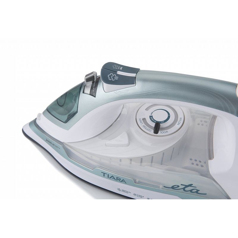 Electronice si Electrocasnice - Ingrijirea tesaturilor - Fiare de calcat - Fier de calcat ETA Tiara II 2269 90000, 2400 W, 450 ml, 140 g/min, talpa Eloxium - Infinity.ro